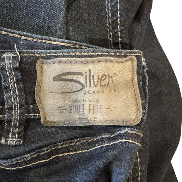 Silver Suki Skinny Jeans Womens Size 31X31 Dark Wash Denim Stretch Mid Rise Blue - Picture 7 of 10